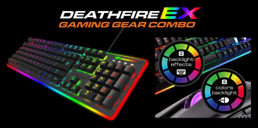 Cougar Deathfire Ex CGR-WXNMB-DF2Gaming Klavye ve Mouse Seti