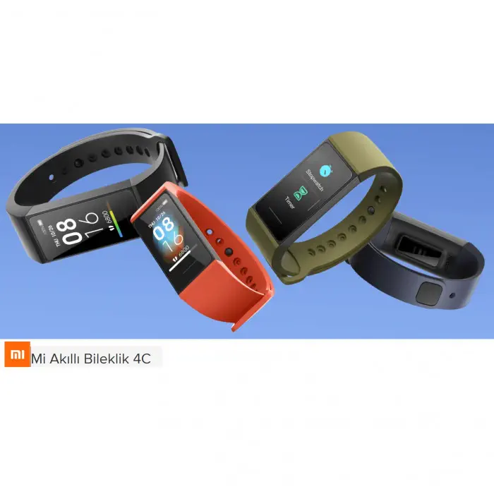 Xiaomi Mi Band 4C 1.08″ Renkli Ekran Nabız Sensörlü Akıllı Bileklik