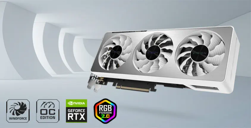 Gigabyte GeForce RTX 3070 Vision OC 8G LHR Gaming Ekran Kartı