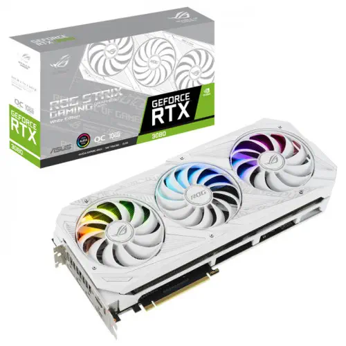 Asus ROG Strix GeForce RTX 3080 OC White Gaming Ekran Kartı