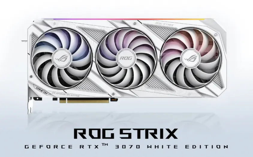 Asus ROG Strix GeForce RTX 3070 OC White Gaming Ekran Kartı