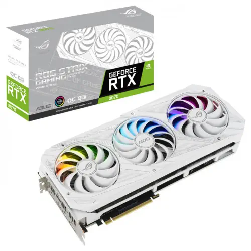 Asus ROG Strix GeForce RTX 3070 OC White Gaming Ekran Kartı