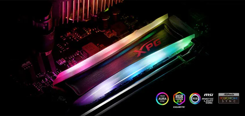 XPG Spectrix S40G AS40G-256GT-C 256GB RGB NVMe PCIe M.2 SSD Disk