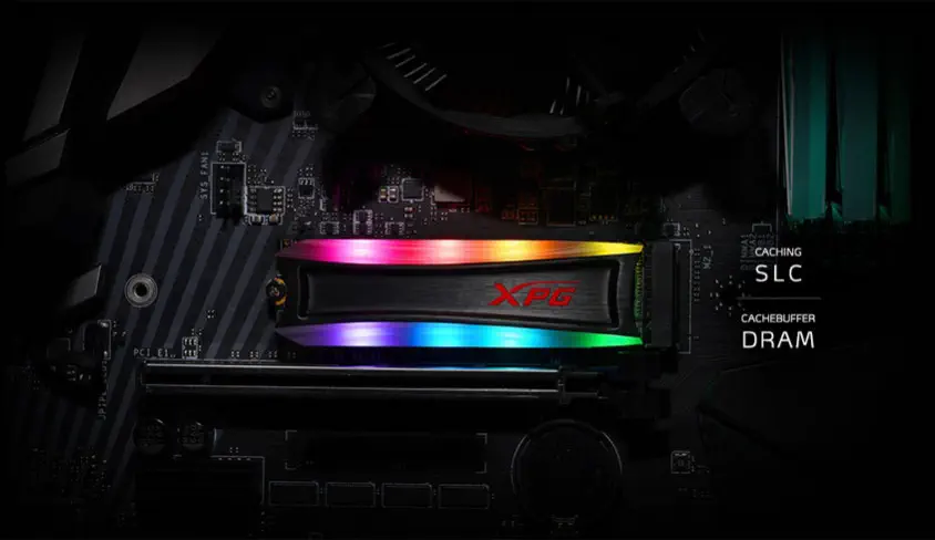 XPG Spectrix S40G AS40G-256GT-C 256GB RGB NVMe PCIe M.2 SSD Disk