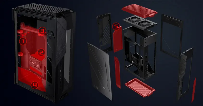 Asus ROG Z11 GR101 Mini-ITX Mini Tower Gaming Kasa