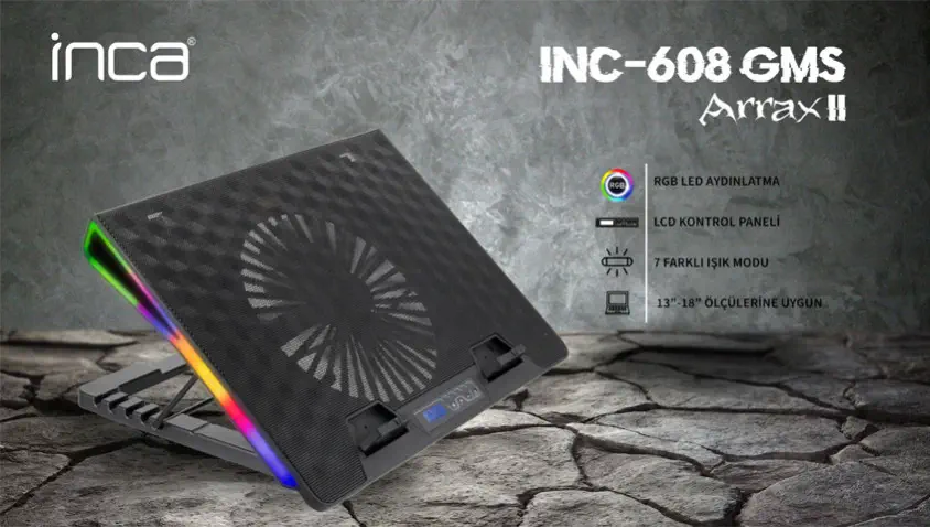 Inca Arrax II INC-608GMS Notebook Soğutucu