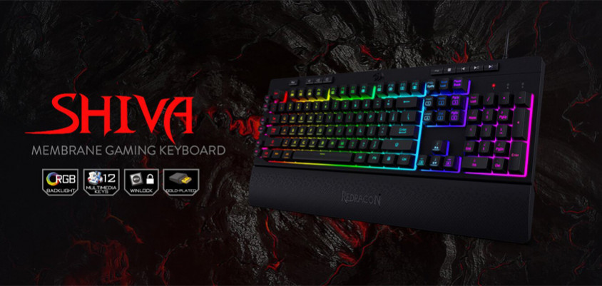 Redragon K512 Shiva RGB Mekanik Hisli Kablolu Gaming Klavye