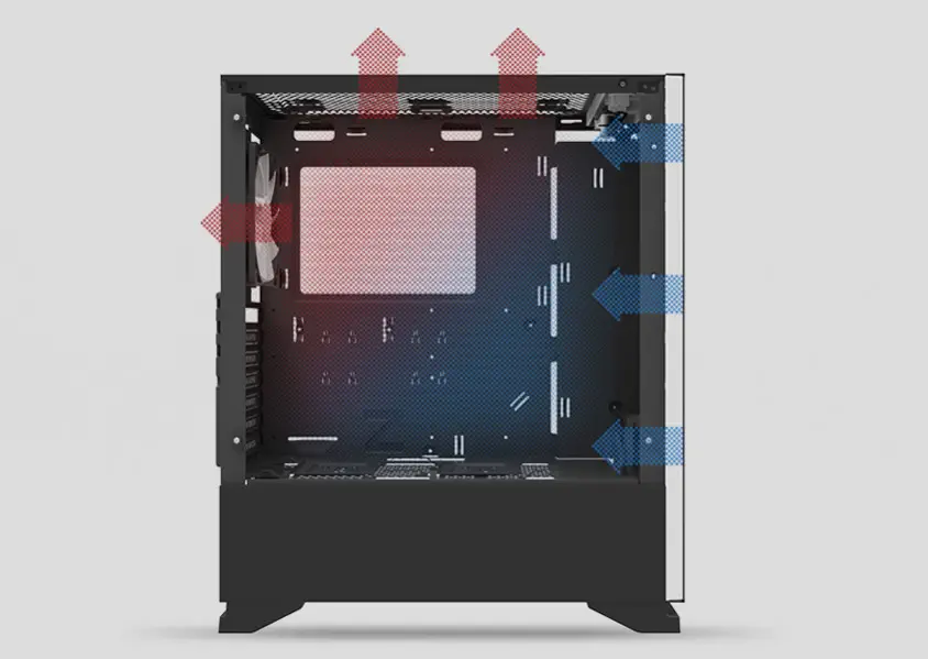 Zalman S5 Black ATX Mid-Tower Gaming Kasa