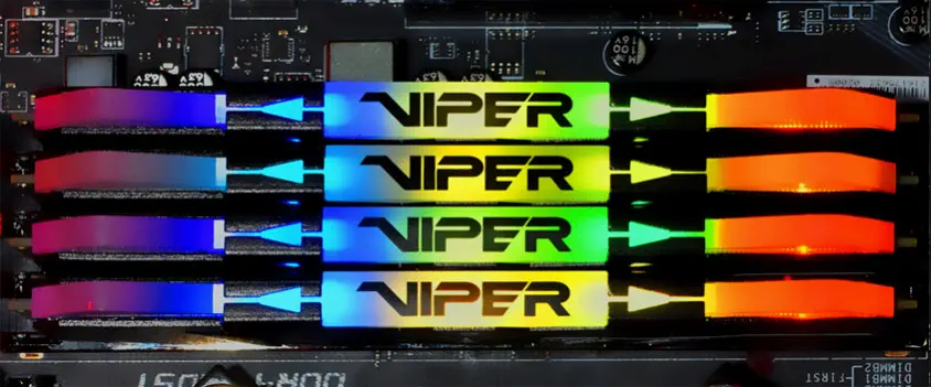 Patriot Viper RGB PVR416G360C8K 16GB DDR4 3600MHz Gaming Ram