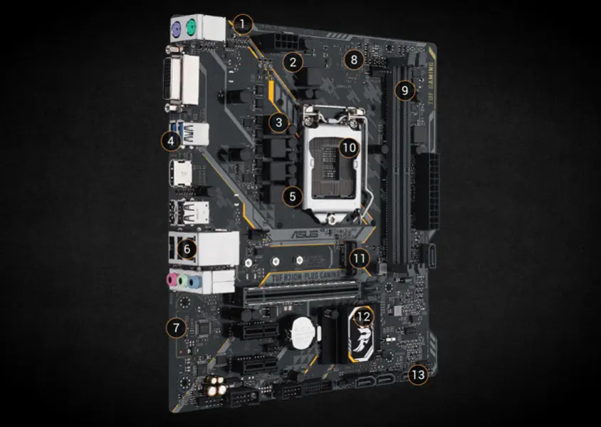 Asus TUF H310M-Plus Gaming R2.0 Gaming Anakart