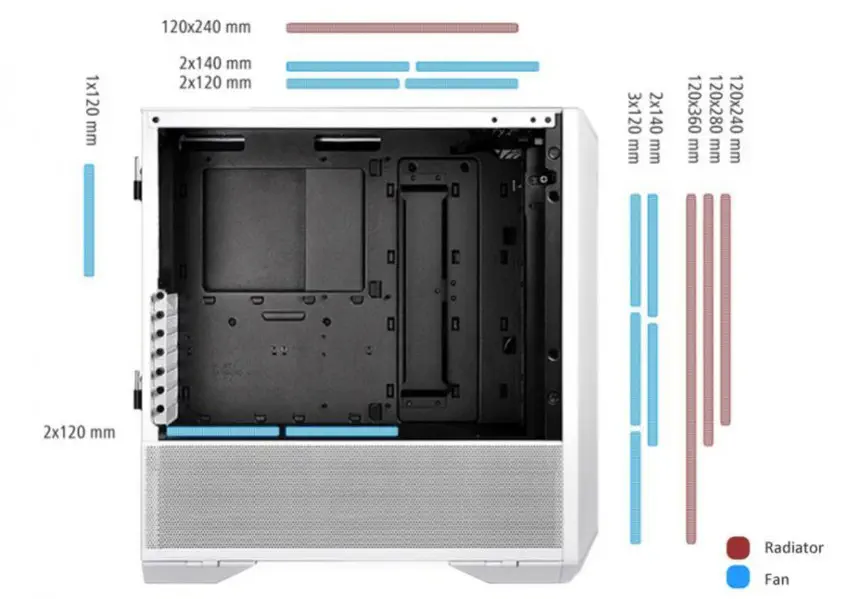 Lian Li 011 Lancool II Mesh Beyaz RGB Mid-Tower E-ATX Gaming (Oyuncu) Kasa (G99.LAN2MRS.50)