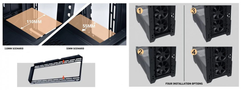 Lian Li Lancool II - X Black E-ATX Mid-Tower Gaming Kasa
