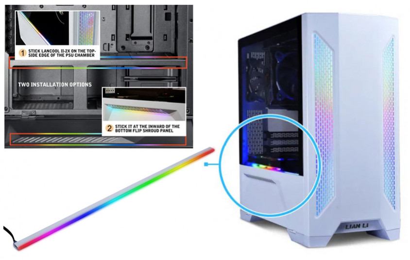 Lian Li Lancool II - X Black E-ATX Mid-Tower Gaming Kasa