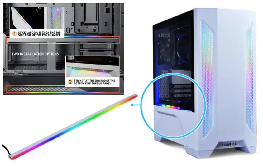 Lian Li Lancool II Siyah Mid-Tower E-ATX Gaming (Oyuncu) Kasa