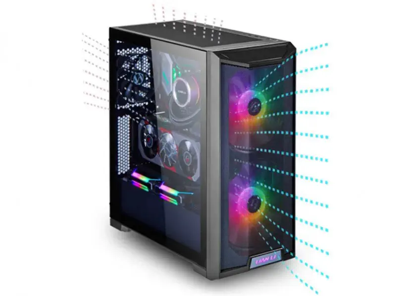 Lian Li Lancool 215 Mesh Siyah ARGB Mid-Tower E-ATX Gaming (Oyuncu) Kasa (G99.LAN215X.00)