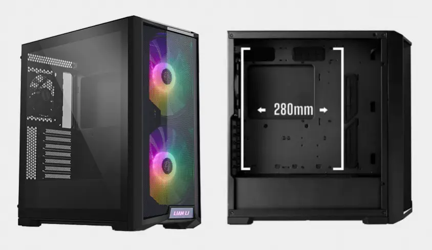 Lian Li Lancool 215 Mesh Siyah ARGB Mid-Tower E-ATX Gaming (Oyuncu) Kasa (G99.LAN215X.00)