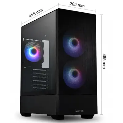 Lian Li Lancool 205 Mesh Siyah Mid-Tower ATX Gaming (Oyuncu) Kasa (G99.OE764CX.00)