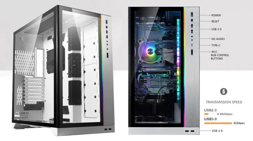 Lian Li O11 Dynamic XL ROG Certified Beyaz RGB Full-Tower E-ATX Gaming (Oyuncu) Kasa (G99.O11DXL-W.00)