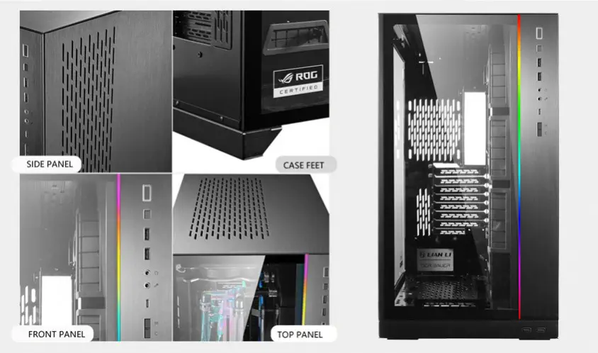 Lian Li O11 Dynamic XL ROG Certified Siyah RGB Full-Tower E-ATX Gaming (Oyuncu) OUTLET Kasa (G99.O11DXL-X.00)