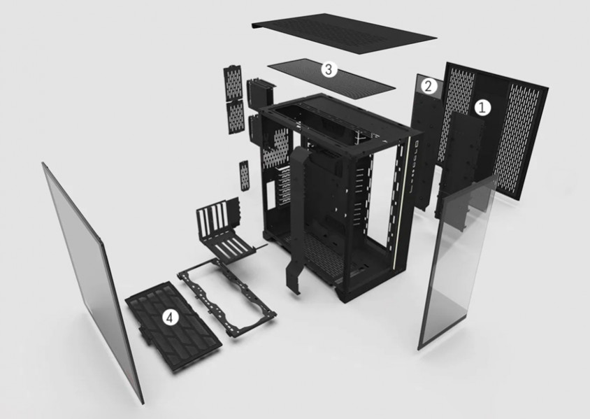 Lian Li O11 Dynamic XL ROG Certified Siyah RGB Full-Tower E-ATX Gaming (Oyuncu) Kasa (G99.O11DXL-X.00)