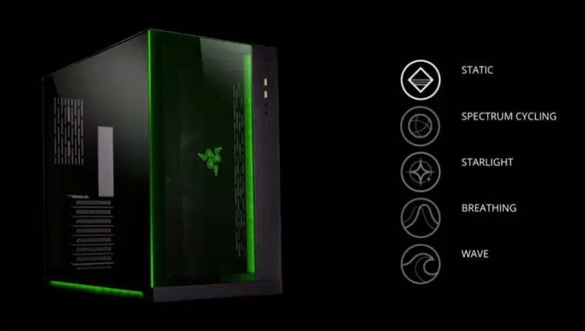 Lian Li PC-O11 Dynamic Razer Edition RGB ATX Gaming (Oyuncu) Kasa (G99.O11DX.40)