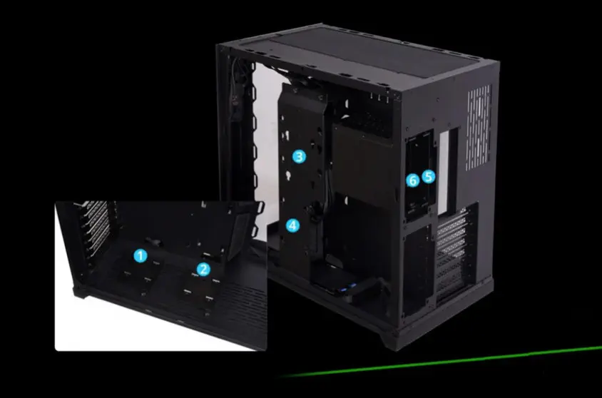 Lian Li PC-O11 Dynamic Razer Edition RGB ATX Gaming (Oyuncu) Kasa (G99.O11DX.40)