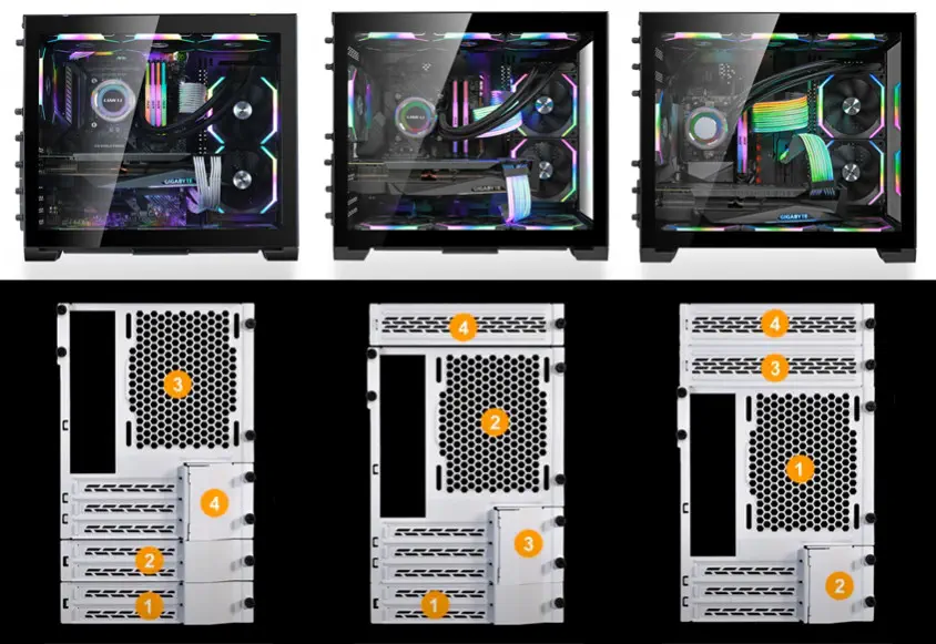 Lian Li O11 Dynamic Mini Beyaz Mid-Tower ATX Gaming (Oyuncu) Kasa (G99.O11DW.00)