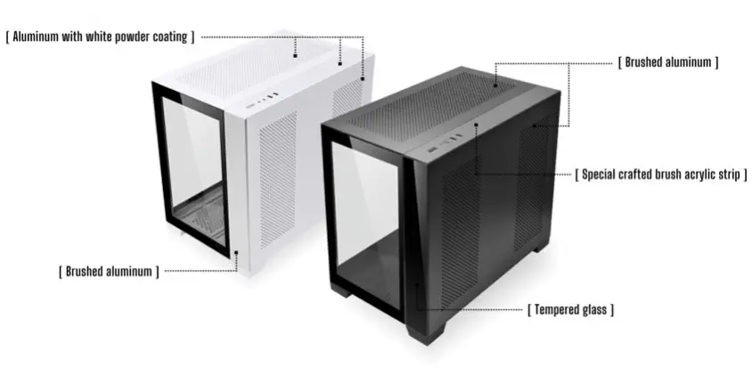 Lian Li O11 Dynamic Mini Siyah Midi-Tower ATX Gaming (Oyuncu) Kasa (G99.O11DMI-X.00)