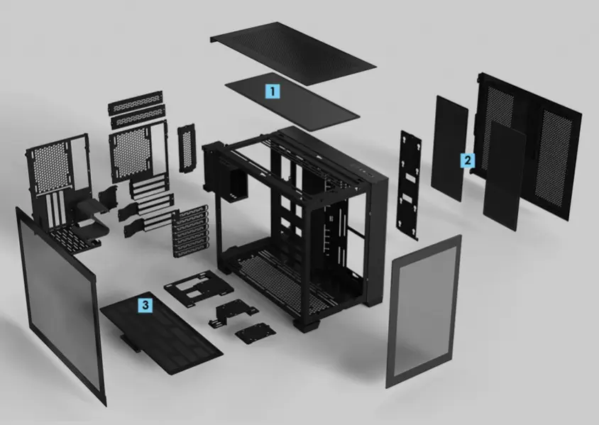 Lian Li O11 Dynamic Mini Siyah Midi-Tower ATX Gaming (Oyuncu) Kasa (G99.O11DMI-X.00)
