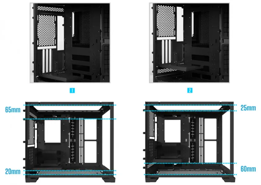 Lian Li O11DMINI-1X-4 GEN4x16 Dikey Siyah GPU Kiti (G89.O11DM-1X.40)