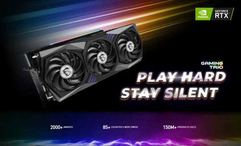 MSI GeForce RTX 3060 GAMING TRIO 12G Gaming Ekran Kartı