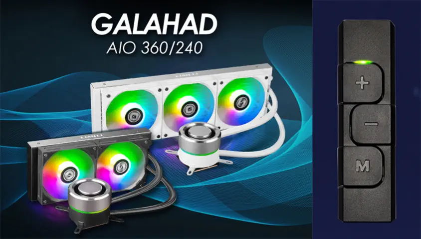 Lian Li Galahad AIO 360mm Beyaz RGB İşlemci Sıvı Soğutucu (G89.GA360A.01)