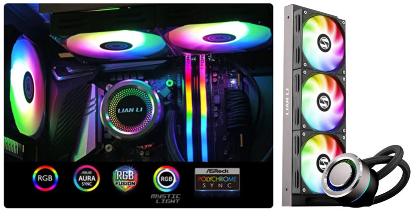 Lian Li Galahad AIO 360mm Siyah RGB İşlemci Sıvı Soğutucu (G89.GA360B.01)