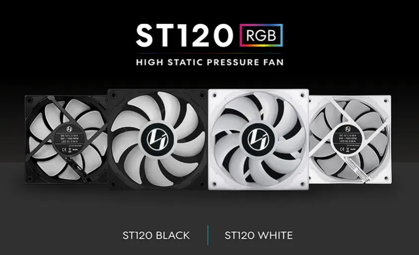 Lian Li ST120 Black 3x120mm RGB PWM Siyah Kasa Fanı