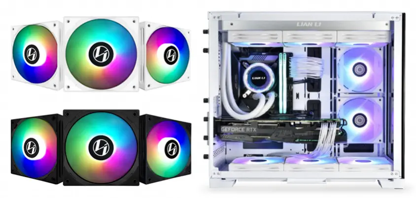 Lian Li ST120 Black 3x120mm RGB PWM Siyah Kasa Fanı
