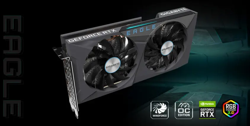 Gigabyte GeForce RTX 3060 Eagle OC 12G LHR Gaming Ekran Kartı