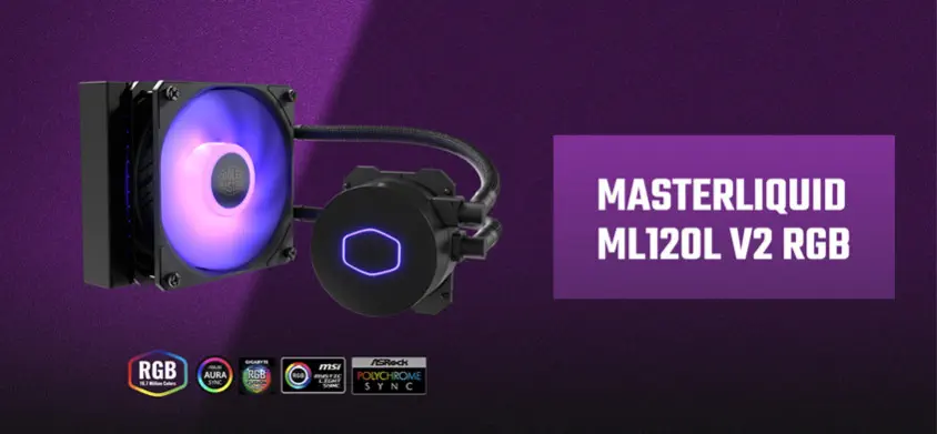 Cooler Master MasterLiquid ML120L V2 RGB MLW-D12M-A18PC-R2 120mm İşlemci Sıvı Soğutucu