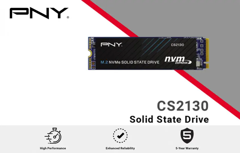 PNY CS2130 M280CS2130-500-RB 500GB PCIe NVMe M.2 SSD Disk