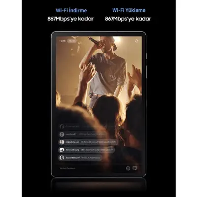 Samsung Galaxy Tab S6 SM-T860 Wi-Fi 128 GB 10.5″ Duman Grisi Tablet – Samsung Türkiye Garantili