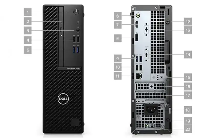 Dell OptiPlex 3080 SFF N008O3080SFF_W Mini PC