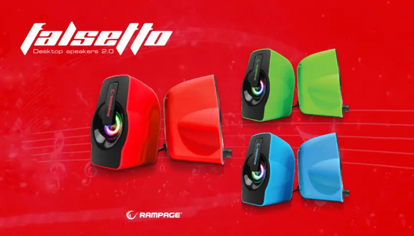 Rampage RMS-G7 Falsetto Kırmızı Multimedia Gaming Hoparlör                                