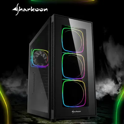 Sharkoon TG6-RGB SHP650 V2 650W ATX Mid-Tower Gaming Kasa