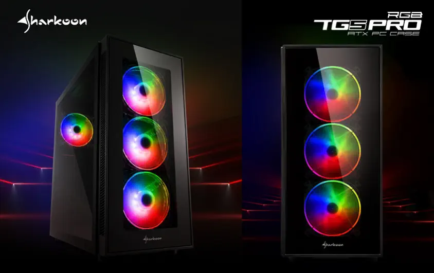 Sharkoon TG5 Pro RGB SHP650 V2 650W TX Mid-Tower Gaming Kasa