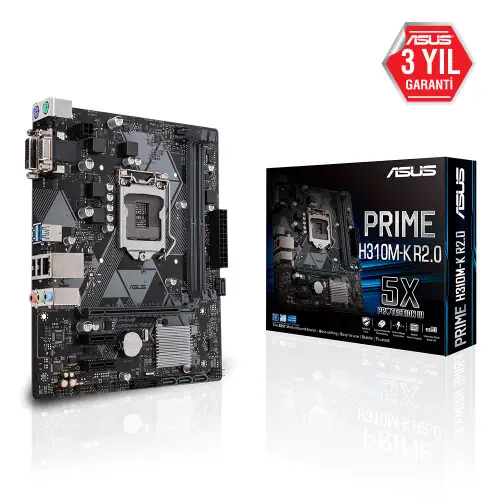 Asus Prime H310M-K R2.0 mATX Gaming(Oyuncu) Anakart
