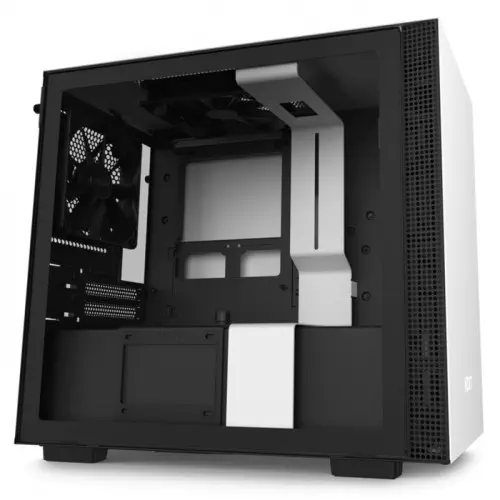 NZXT H210 CA-H210B-W1 Mat Beyaz/Siyah Mini-ITX Mini-Tower Gaming Kasa