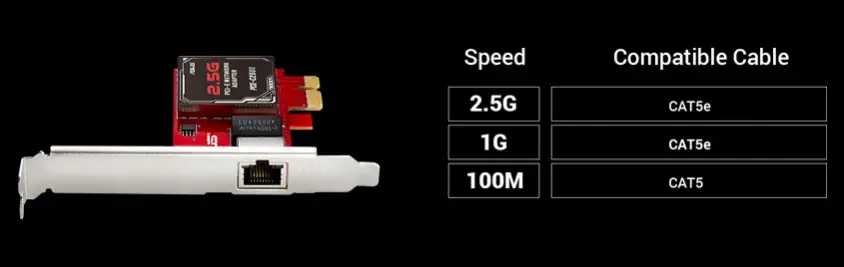 Asus PCE-C2500 Ethernet Kartı