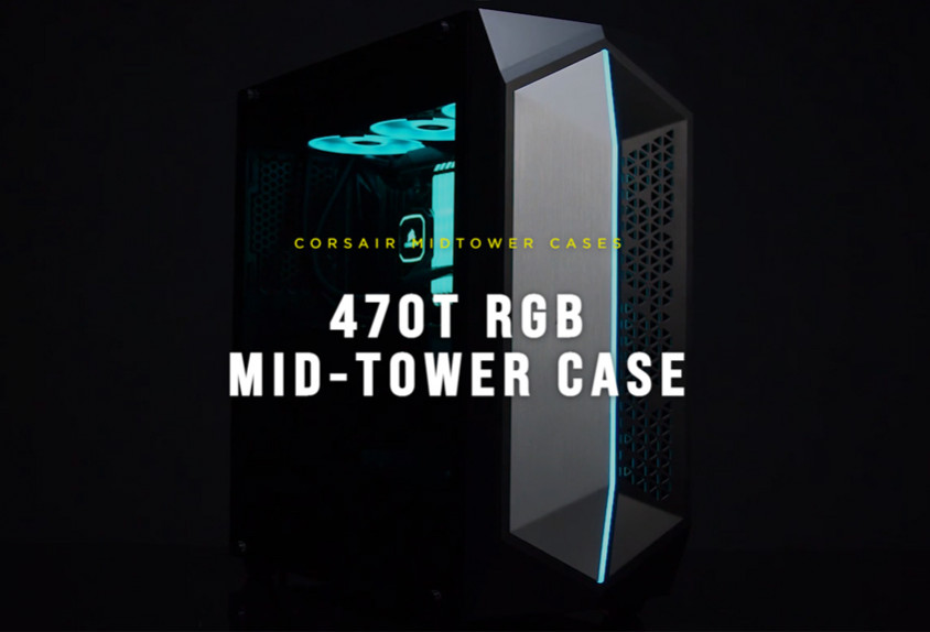 Corsair 470T RGB CC-9011215-WW E-ATX Mid-Tower Gaming Kasa