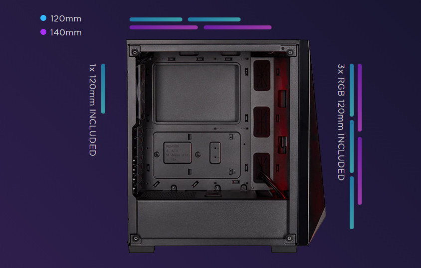 Corsair Carbide Spec-Delta RGB CV650 ATX Mid-Tower Gaming Kasa