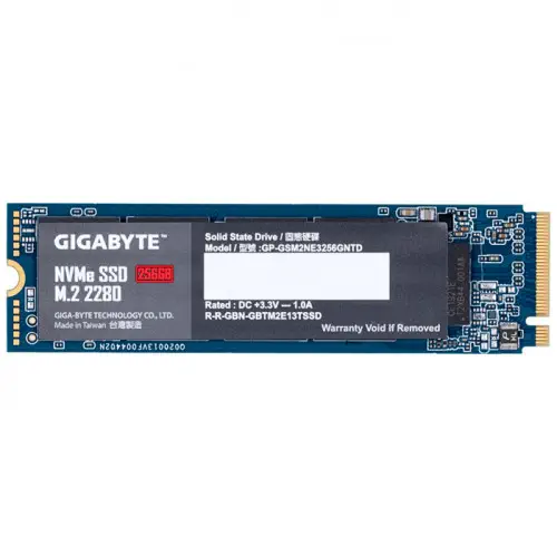 Gigabyte GP-GSM2NE3256GNTD 256GB PCIe NVMe M.2 SSD Disk