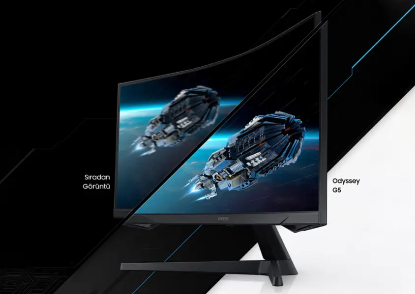 Samsung Odyssey G5 LC32G55TQWMXUF 32” VA WQHD Curved Gaming Monitör